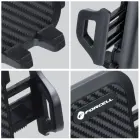 Car phone holder Forcell F-Grip Carbon Bracket arm 17cm windshield black Photo
