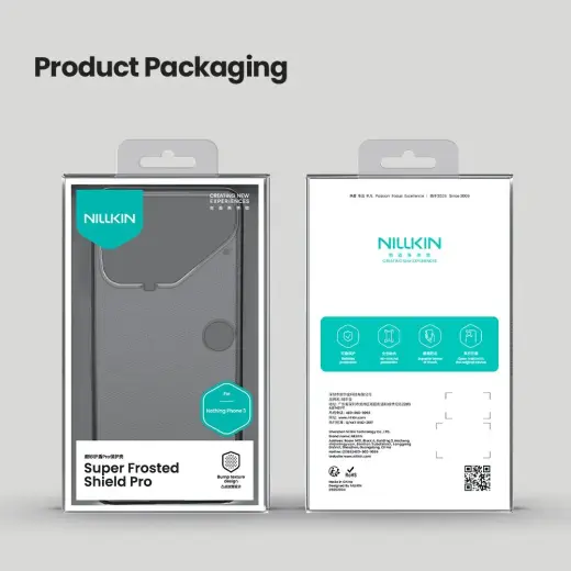 Nillkin Super Frosted PRO Back Cover for Nothing Phone 3 Transparent Black Foto 6