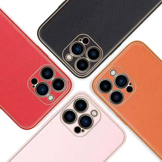 Dux Ducis Yolo elegant case made of soft TPU and PU leather for iPhone 13 Pro red Foto 14