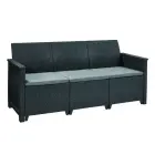 Dārza mēbeļu komplekts Elodie 5 Seater ar galdiņu/uzglabāšanas kasti pelēks Foto 3