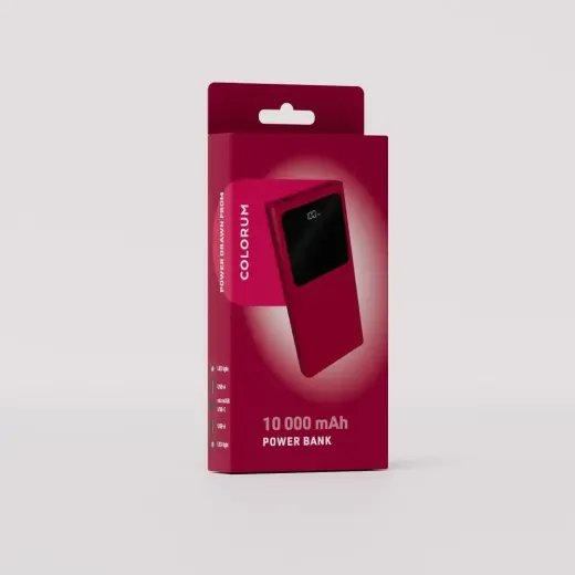 COLORUM CPB10-02 ārējais akumulators (powerbank) | 10000 mAh | magenta Foto 3