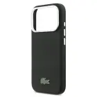 Lacoste Iconic Petit Pique Metal Logo MagSafe Case for iPhone 17 Pro Max Black Foto 4
