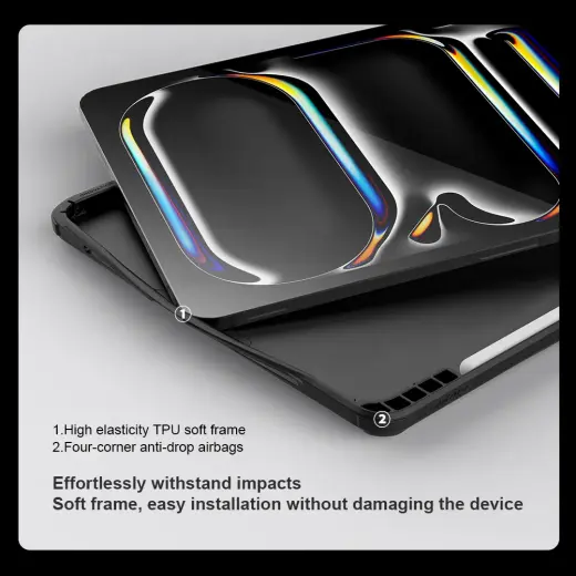 Nillkin CamShield Pad Case for iPad Pro 13 2024 Black Фото num