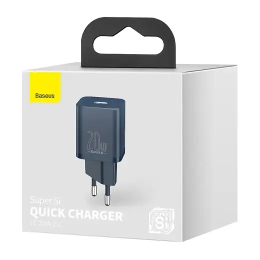 Baseus Super Si зарядное устройство | 20W | QC | USB-C | синее Фото num