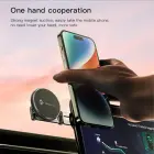 Magnetic car phone holder compatible with Magsafe Forcell F-Grip IronSecure windshield / dashboard black Photo