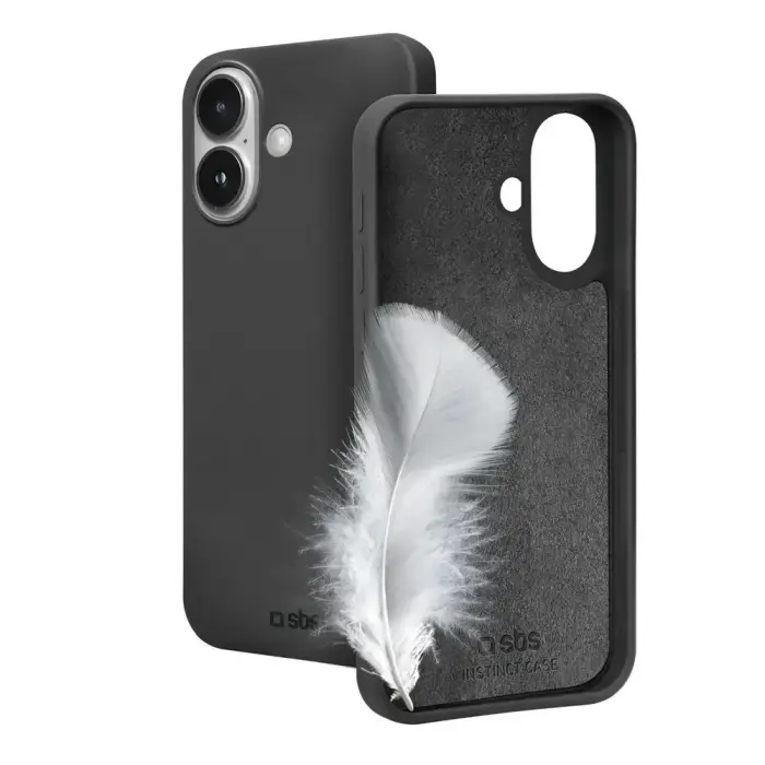 SBS Instinct maciņš telefonam iPhone 16 melns