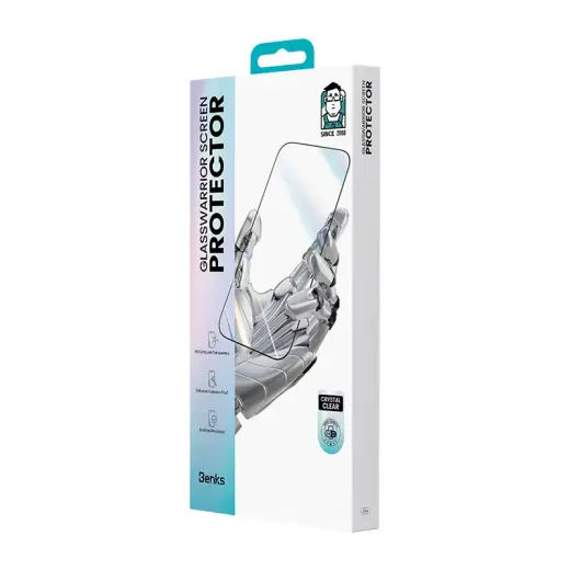 Benks Tempered glass Glass Warrior HD for Iphone 15 Pro Max black Фото num