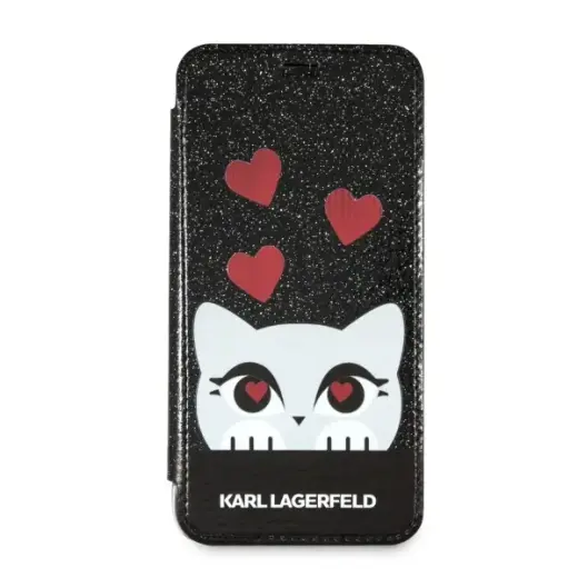 Karl Lagerfeld KLFLBKPXVDCBK iPhone X|Xs black book Valentine Фото num