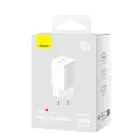 Baseus GaN5 Pro 40W 2xUSB-C Wall Charger - White Foto 7
