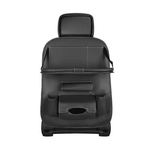 Car seat organizer seat protector seat cover shelf mini car table black Foto 4