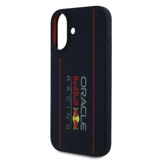 Red Bull Silicone Vertical Logo чехол для телефона iPhone 16 темно-синий с поддержкой MagSafe Фото num