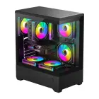 DarkFlash C365 computer case (black) + 5 fans — Фото 2