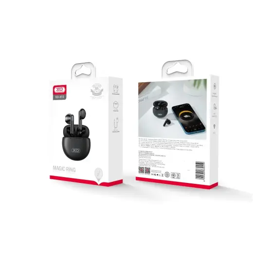 XO Bluetooth earphones X13 TWS black Фото num