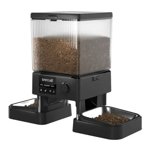 Automatic double pet feeder  WiFi Oneisall Photo