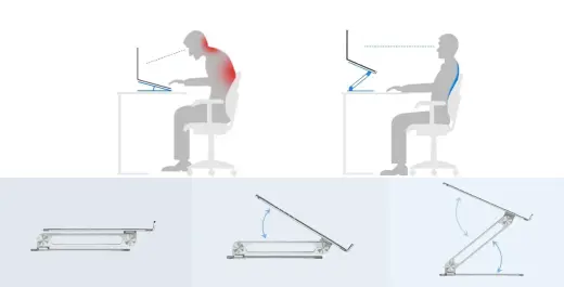 Nillkin ProDesk Adjustable Laptop Stand Silver Фото num