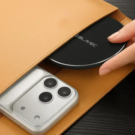 Blavec Induction charger BQI-06 Qi 15W UniCharge (BQI06-QIB) matte black Фото num