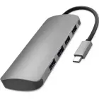 Qoltec Hub Adapter USB-C 3.1 5in1 | 4x USB 3.0 | DC Фото num