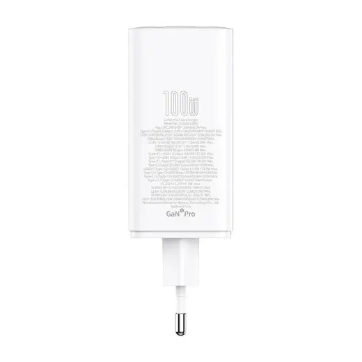 Wall charger Baseus GaN6 Pro 2xUSB-C + 2xUSB, 100W (white) Foto 5
