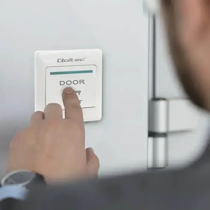 Qoltec Exit Button | white Foto 4