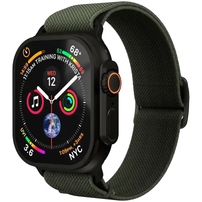 Classic Nylon Loop 40, 41, 42mm One Size, Olive Black