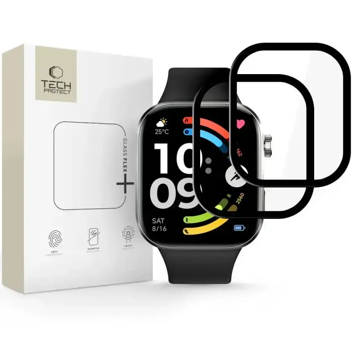 Tech-Protect tempered glass for Redmi Watch 6 | black (2 pcs.)