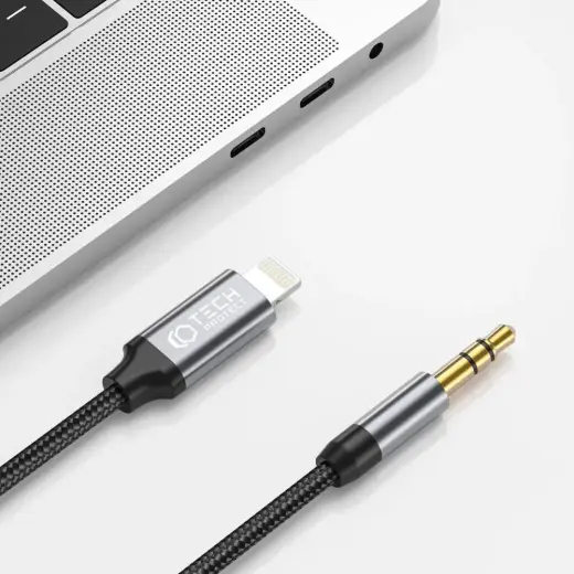 Tech-Protect UltraBoost audio Lightning | mini jack 3.5mm cable 1m - black Photo