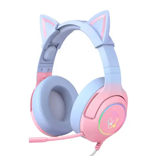 Gaming headphones ONIKUMA K9 Pink|Blue Foto 1