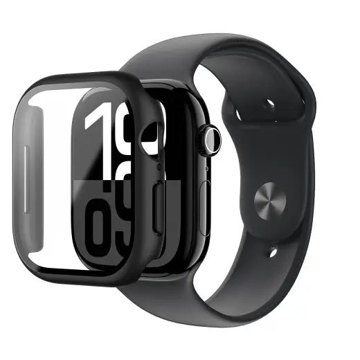 AmazingThing Radix Glass Case for Apple Watch 42mm - Black Фото num