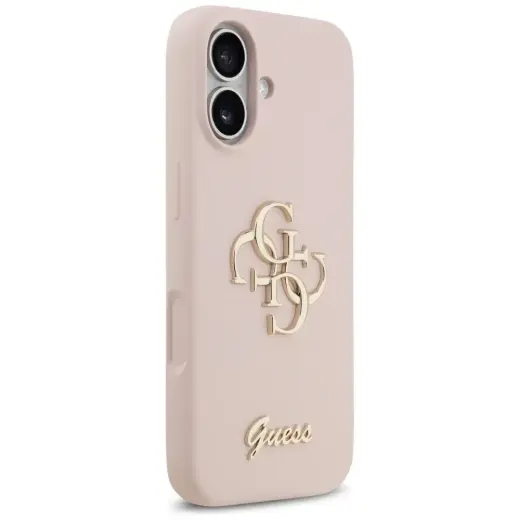 Guess Silicone Big 4G Script Case for iPhone 17 Pink Foto 4