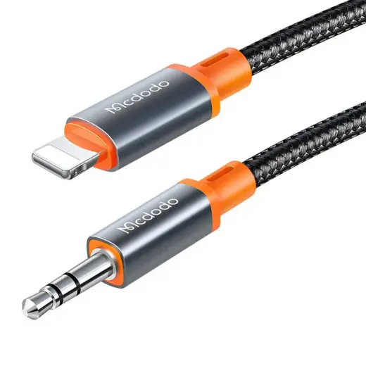 Mcdodo CA-0780 Lightning to 3.5mm AUX mini jack cable, 1.2m (black) Photo