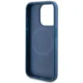 Guess GUHMP15XG4GFRB iPhone 15 Pro Max  6.7" niebieski|blue hardcase 4G Collection Leather Metal Logo MagSafe Photo