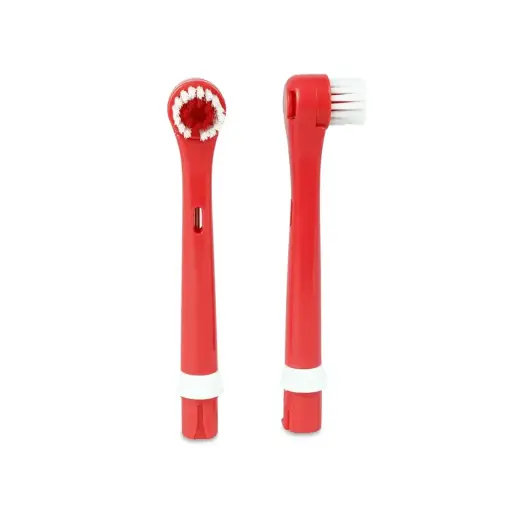 Set of 2 electric toothbrush heads Psi Patrol Marshall - red Foto 2