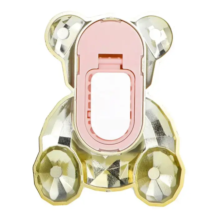Phone stand BEAR - stick-on - gold Фото num