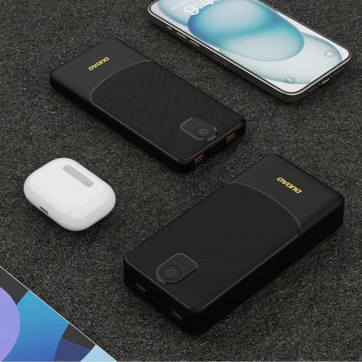Powerbank Dudao K10 10000mAh 2.4A 2 x USB-A - black Photo