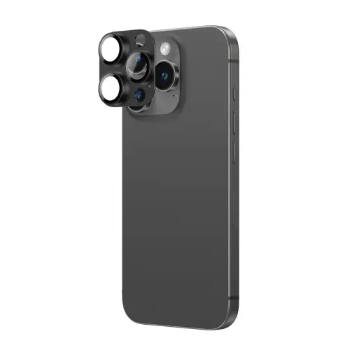 AmazingThing Aviation-Grade Alloy Tempered Glass Lens for iPhone 16 Pro | 16 Pro Max Camera Lens - Black Фото num