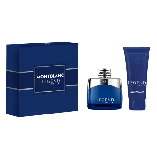 Set Montblanc: Legend Blue, Eau De Parfum, For Men, 50 ml + Legend Blue, Cleansing, Shower Gel, All Over The Body, For All Skin Types, 100 ml Фото num
