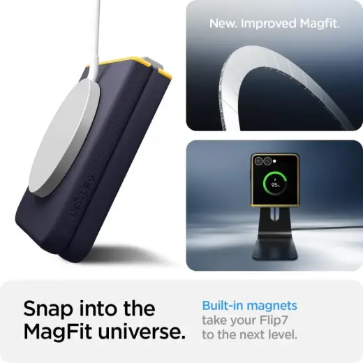 SPIGEN NANO POP MAG MAGSAFE GALAXY Z FLIP 7 BLUEBERRY NAVY Photo