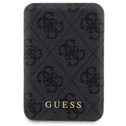 Zestaw Guess GUBPM5P13L4GEMGK iPhone 13 Pro 6.1" hardcase + Powerbank 5000mAh MagSafe czarny|black 4G Metal Logo Фото num
