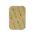 Metal plate for magnet holders - rectangular 35x45mm grey Foto 2