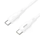 BWOO silicone cable X329CC 65W USB-C 1m white Foto 2