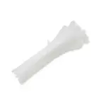 Qoltec Self-locking cable tie | 4.8*160 mm | 100 pcs. | Nylon66 | UV | White Foto 4