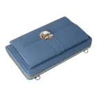 Knitted bag for phone GCW06 blue Photo