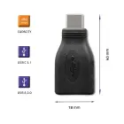 Qoltec adapteris USB-C uz USB 2.0 — Foto 2