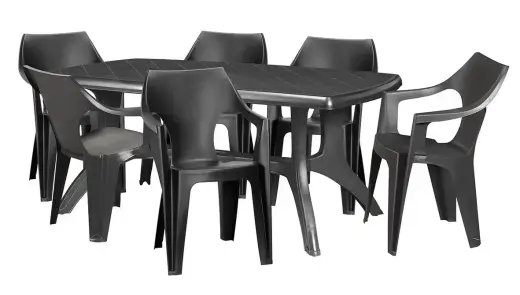 Dārza krēsls Dante Low Back pelēks Foto 4