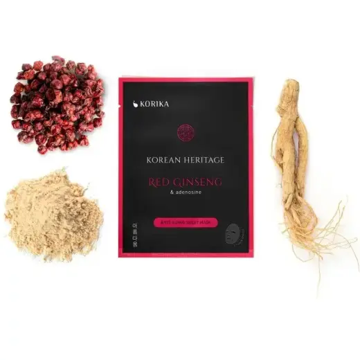 KORIKA Korean Heritage Red Ginseng & Adenosine Anti-aging Sheet Mask Anti-wrinkle Sheet Mask 25 G Фото num