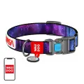 Waudog "NASA21" nylon dog collar with QR code, size M, width 20 mm Foto 1