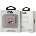 Karl Lagerfeld KLA2PGKCPP AirPods 1|2 cover różowy|pink Monogram Karl & Choupette Head Фото num