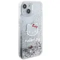 Hello Kitty Liquid Glitter Charms Kitty Head case for iPhone 15 - silver — Foto 4