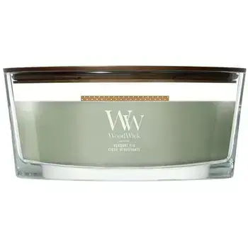 WoodWick Verdant Fig Loď ( zelený fíkovník ) - Vonná svíčka 453.6g