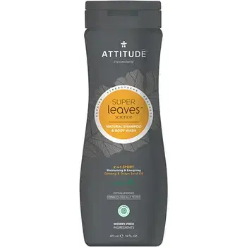 Attitude Super Leaves Shampoo & Body Wash - Přírodní pánský šampon a tělové mýdlo 2v1 473ml